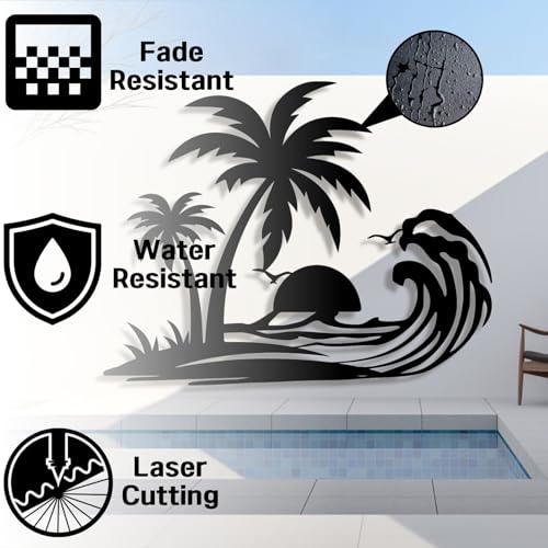 Palm Tree Metal Wall Art