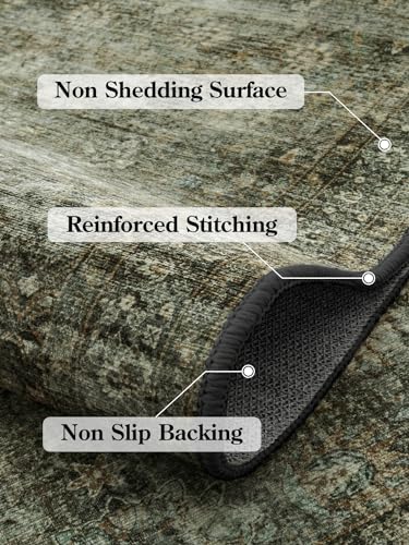 Ultra Thin Washable Teal Non Slip Bathroom Rug