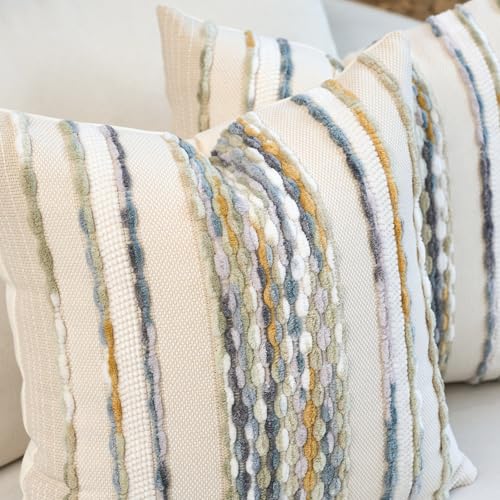 Boho Pillow Covers 18x18 Inch Set of 2 (2 Count)