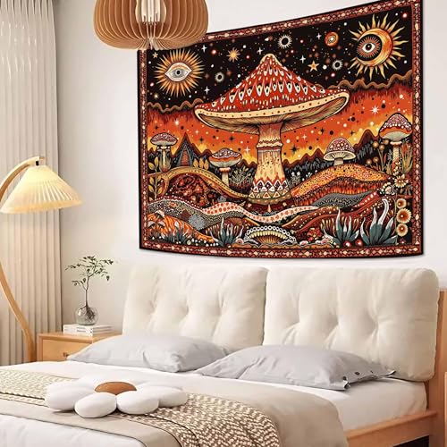 Hippie Mushroom Tapestry