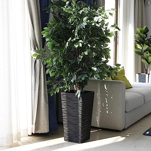 Garden 2 Pack Black Tall Planter (2 Count)