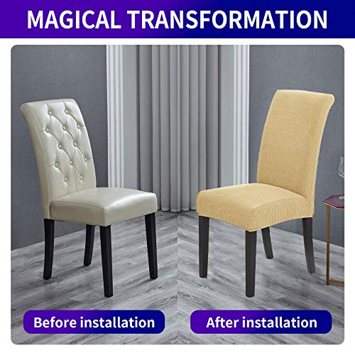 Stretch Chair Covers for Dining Room Set of 2