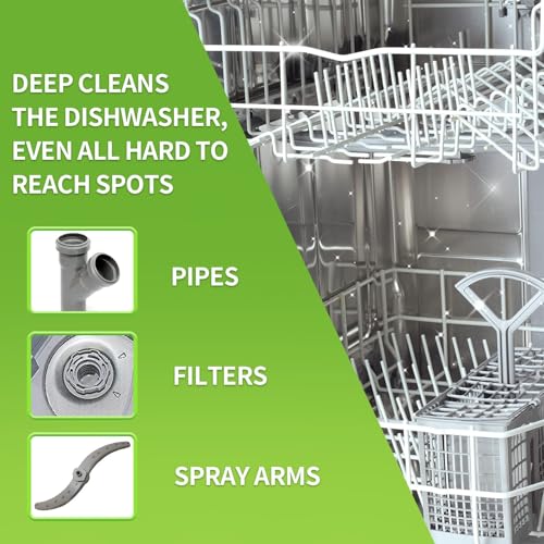 30 Pack Dishwasher Cleaner Tablets Individually Wrapped (30 Count)