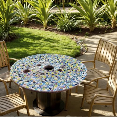 Blue Mosaic Tiles for Crafts Bulk (7.05 Ounce)