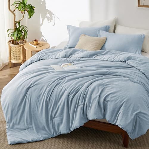 Light Blue Queen Comforter Set