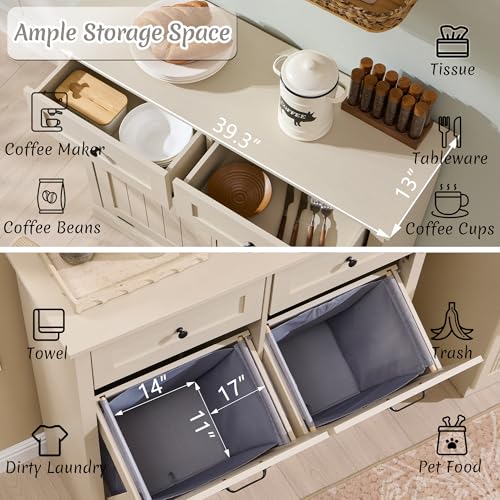 Double Tilt Out Laundry Hamper Cabinet