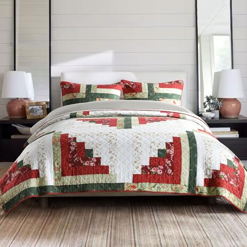Handmade Quilted 100% Cotton King Comforter Set for Bed