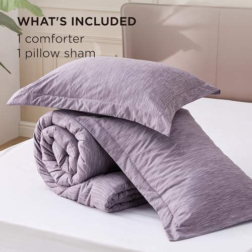 Grayish Purple Twin Comforter Set