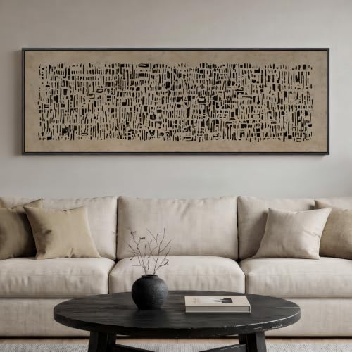 Large Framed Wabi Sabi Abstract Wall Art for Living Room