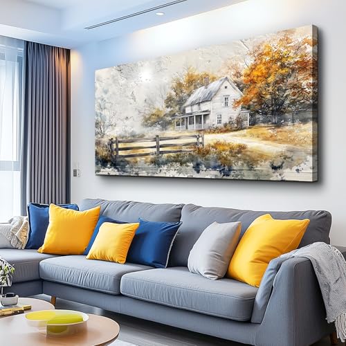 Canvas Wall Art For Living Room Bedroom Wall Decor Home Office Dining Room Abstract Ink Landscape Painting Painting Room Hallway Prints Retro style Artwork Picture Wall Decoration 20x40 In