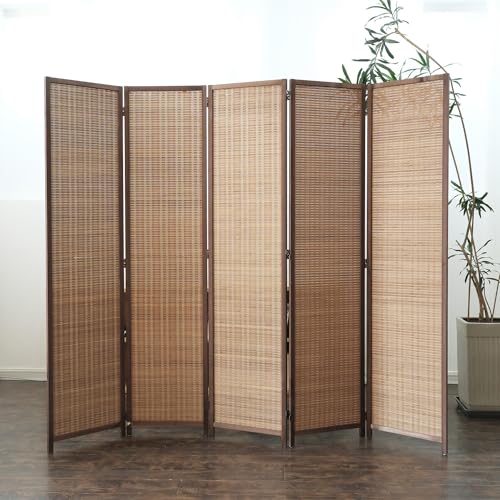 5 Panel Bamboo Room Divider
