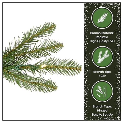 9ft Pre Lit Dunhill Fir Artificial Christmas Tree