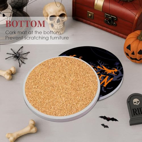 Halloween Coasters for Drinks (6 Count)