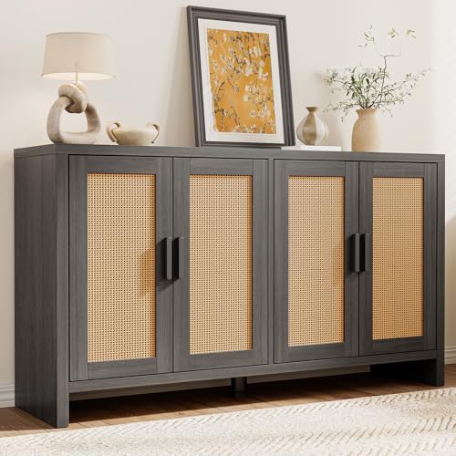 Rattan Buffet Cabinet with Storage