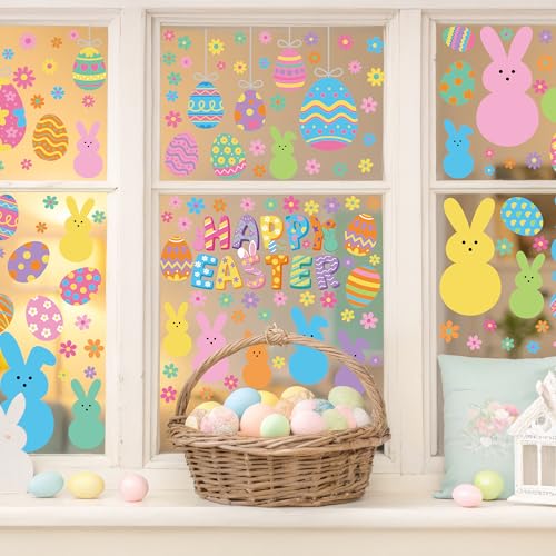 9 Sheets Easter Window Clings (9 Count)