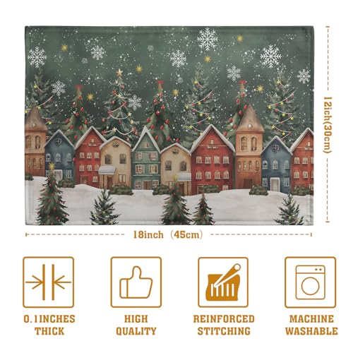 Christmas Placemats 12x18 Inch Set of 4
