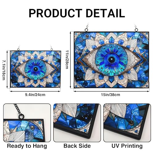 Rectangle Evil Eye Suncatcher Indoor