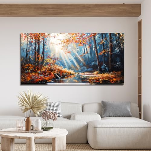 Forest Wall Art Prints Large Canvas Wall Art Decor For Living Room 29"X58"