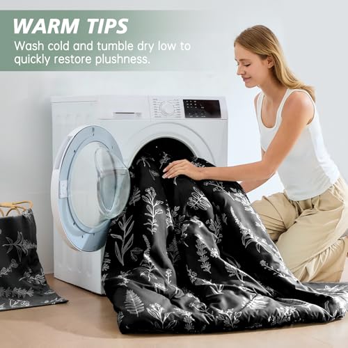 Black TwinXL Comforter Set