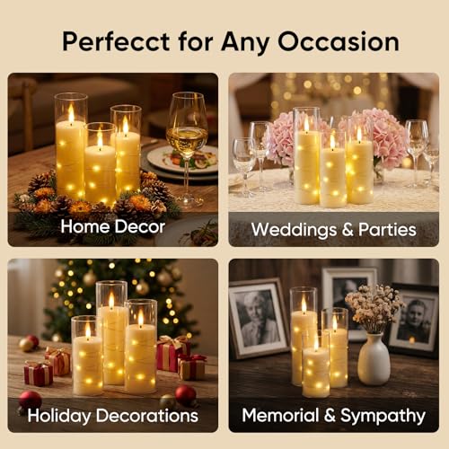 Flameless Candles with Remote Timer (9 Count)