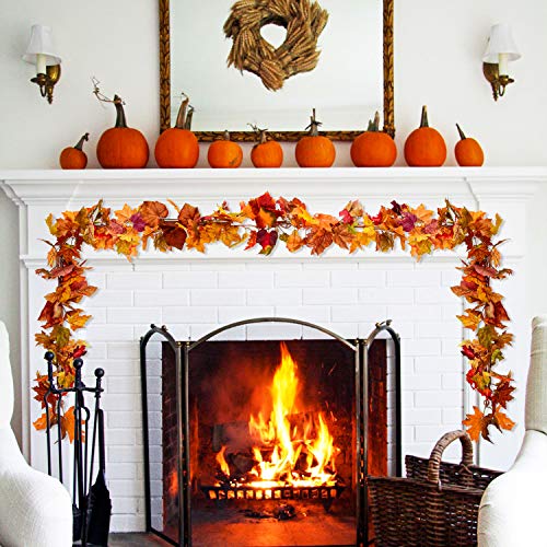 4 Pack Fall Maple Garland (23.6 Foot)