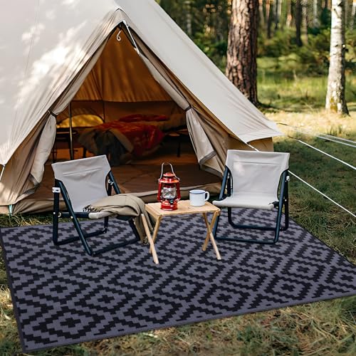 Outdoor Rug 6x9 ft Waterproof Reversible Mat