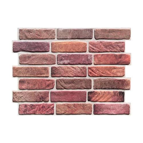 3D Red Faux Brick Wall Panels