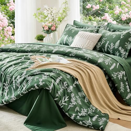 Dark Green Twin Comforter Set