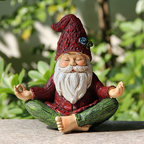 Garden Yoga Gnome Statue