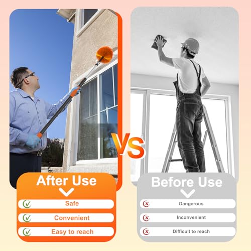 20FT Cobweb Duster with Extension Pole