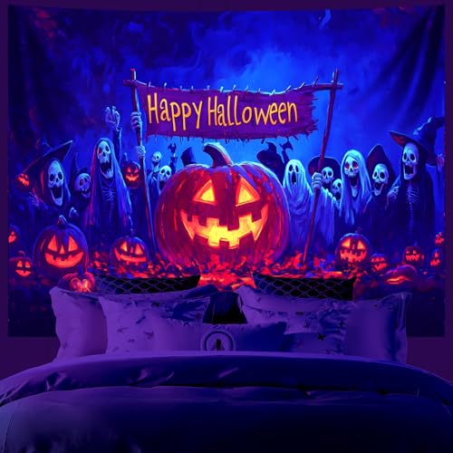 UV Reactive Halloween Tapestry