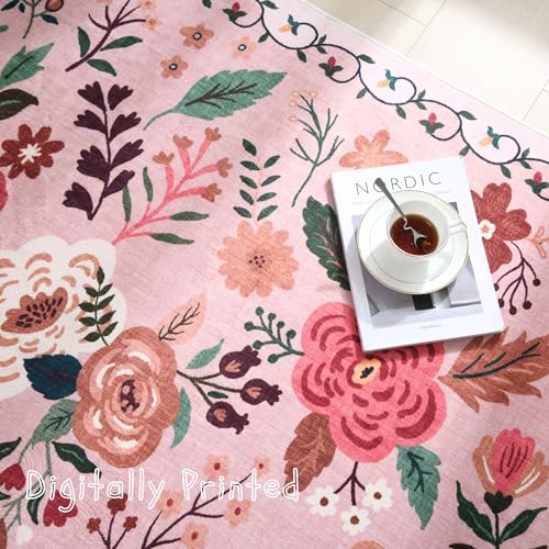 Round Area Rug 6ft Washable (28.2743 Sq Ft)