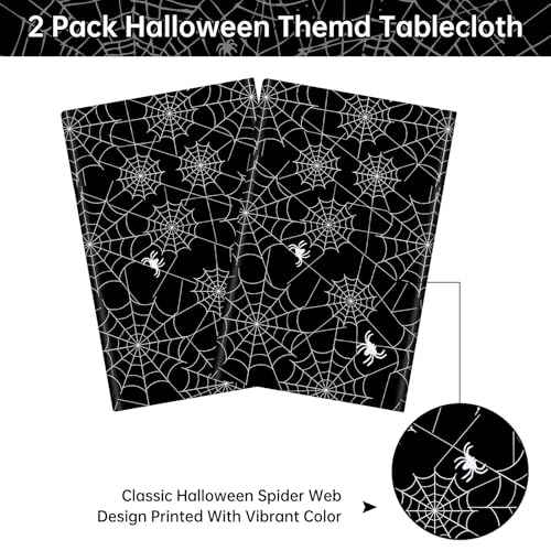 2 Pcs Halloween Tablecloth (2 Count)