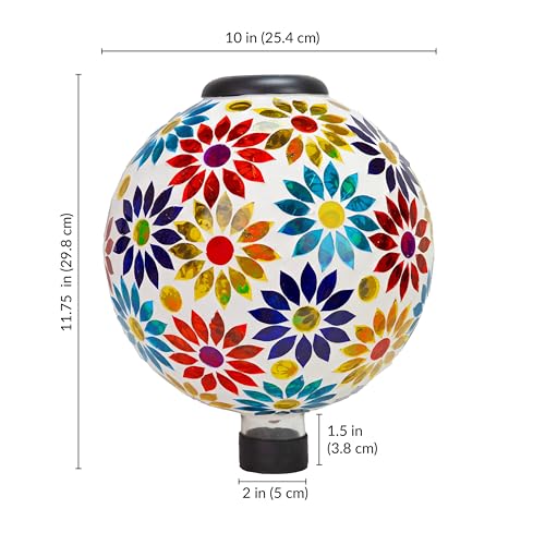 Sunnydaze Solar Gazing Ball for Garden