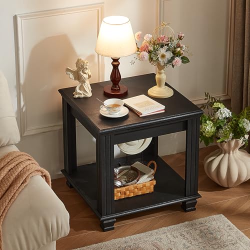 Farmhouse End Tables Set of 2 for Living Room (2 Count)