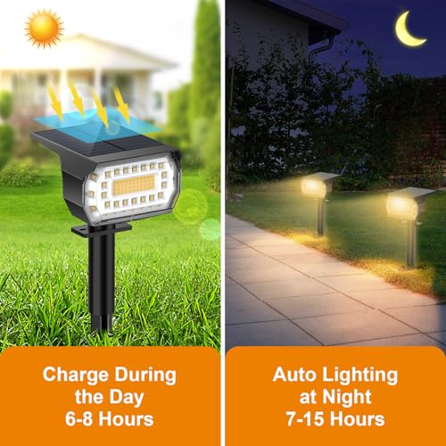 Solar Spot Lights Outdoor (2 Count)