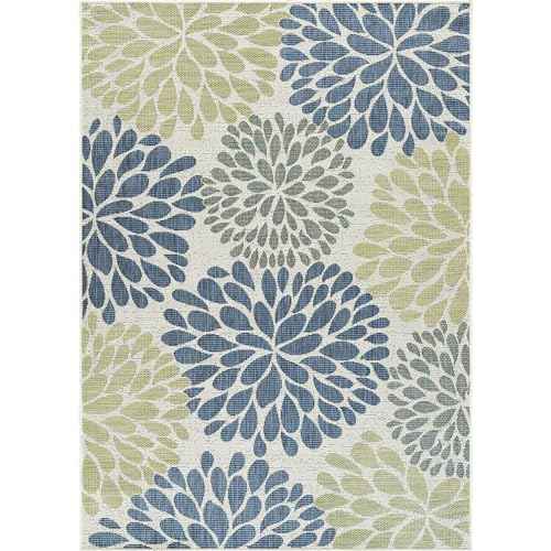 Outdoor Rug 8x10 Modern Exotic Tropical Leaf Area Rugs for Indoor and Outdoor Patio Deck Porch Garden Water Resistant Washable Outside Carpet