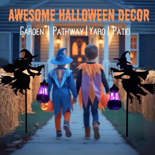 Halloween Witches Outdoor Solar Lanterns 2 Pack (2 Count)