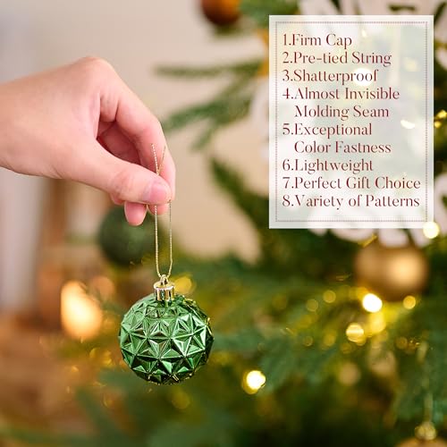 50ct Christmas Tree Decorations Ball Ornaments 2 Inches (50 Count)