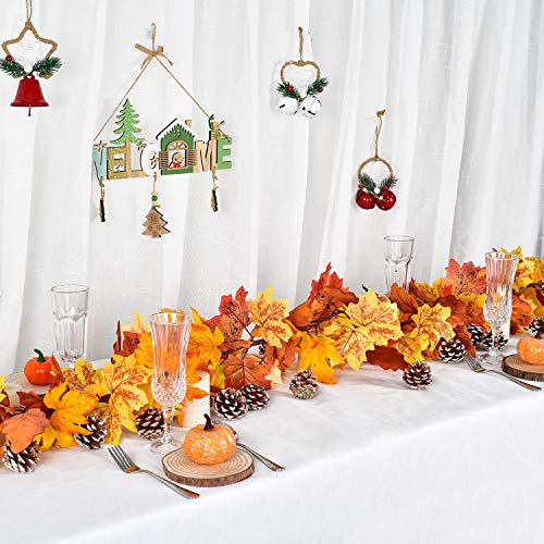 2 Pack Fall Garland Maple Leaf