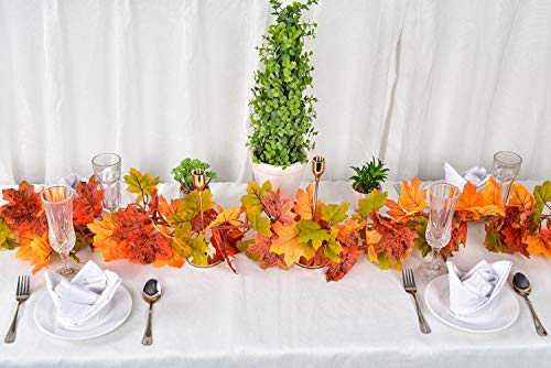 2 Pack Fall Garland Maple Leaf (11.8 Foot)