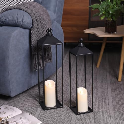 22'' 19'' Large Lanterns Decorative Outdoor Indoor (2 Count)