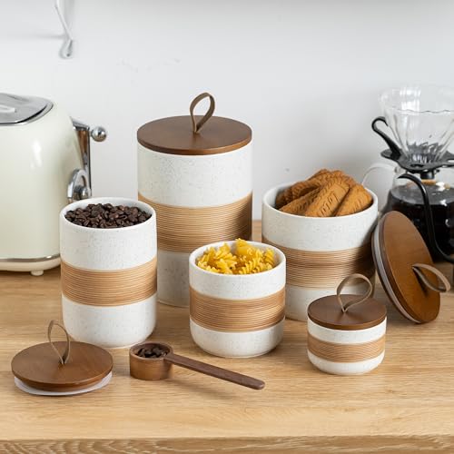 Ceramic Coffee Canister Airtight Coffee Container for Ground Coffee