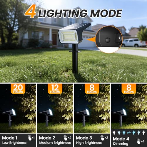 8 Pack Solar Spot Lights Outdoor Waterproof IP67 (8 Count)