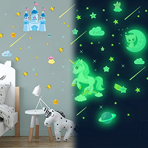 Glow in The Dark Unicorn Stickers