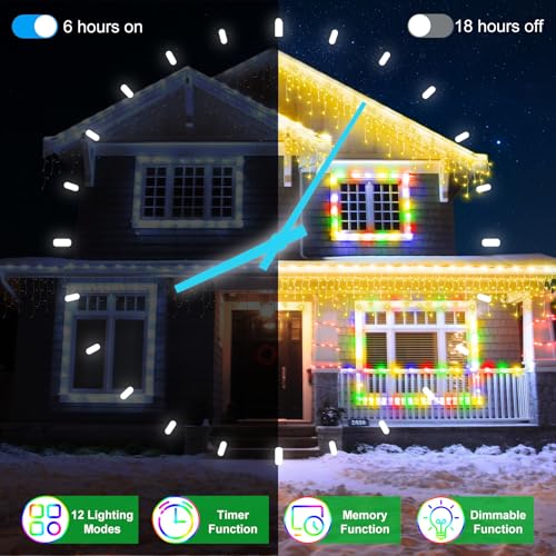 60FT 612 LED Outdoor Christmas Lights