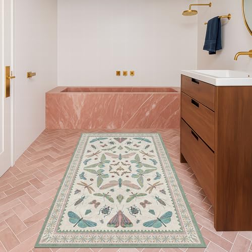 Washable Sage Green Large Entryway Rug (15 Sq Ft)