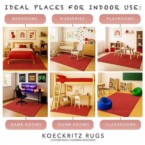 Soft & Colorful 4' x 6' Kids Classroom Area Rug