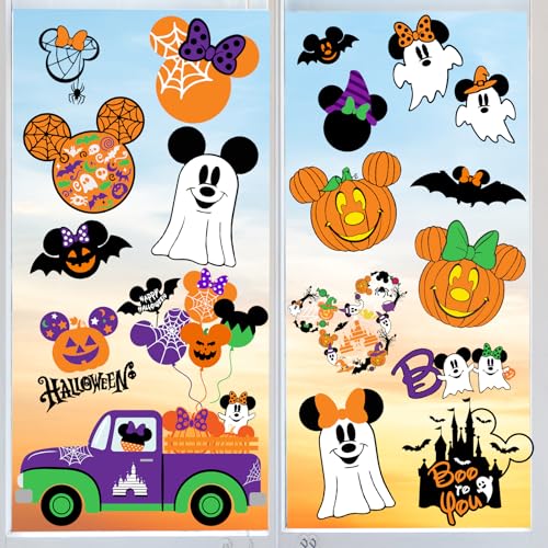 Mouse Themed Halloween Window Decals