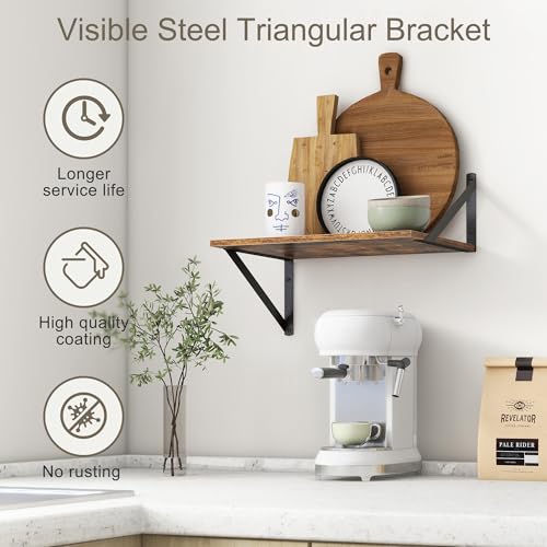 Deep Floating Shelves for Wall (2 Count)